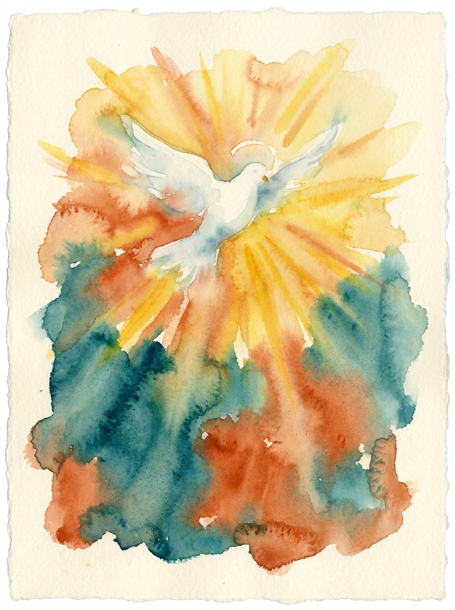 Watercolor wheat representing holiness and spiritual growth